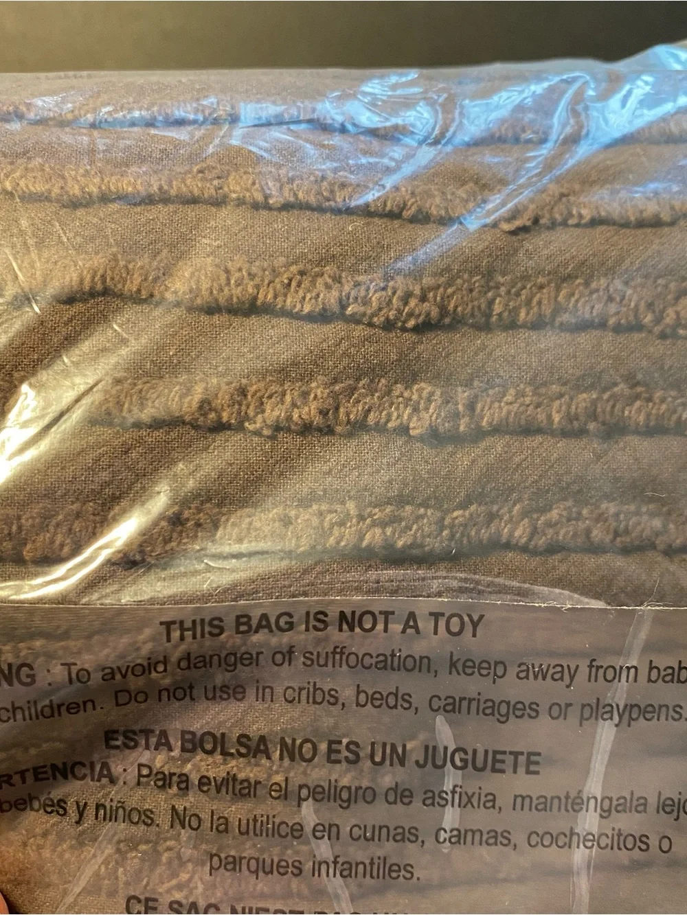 *CLEARANCE* Jullian Bedding Chocolate Luxury Chenille Shams